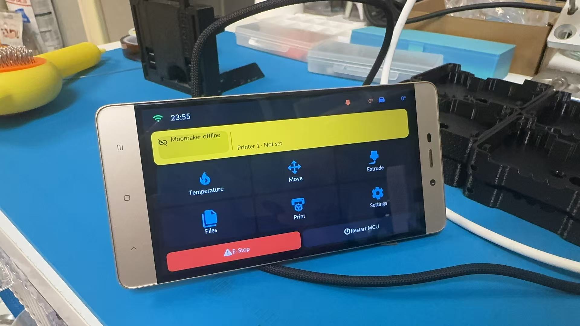 KlipperScreen-esp on a Redmi 4 running Ubuntu