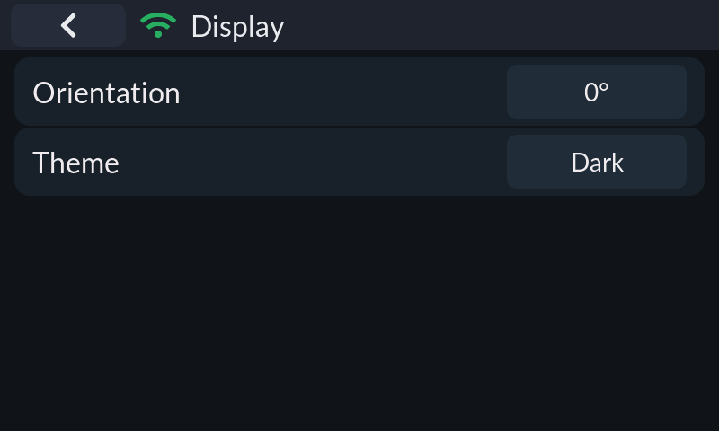 Display settings