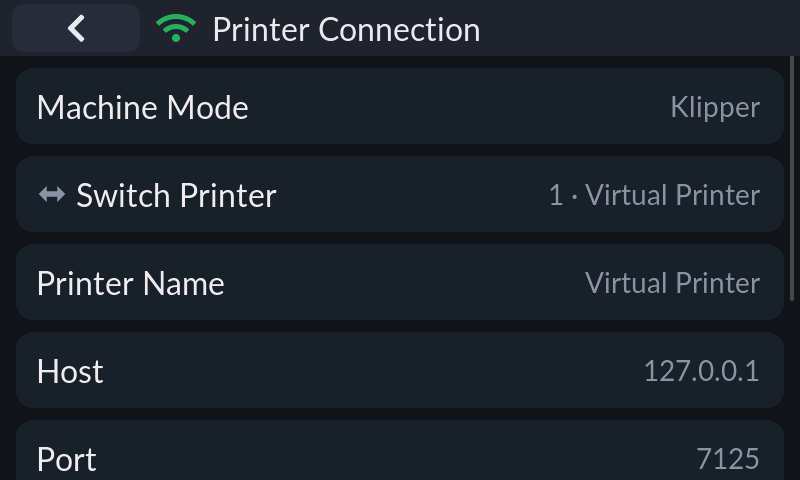 Printer connection