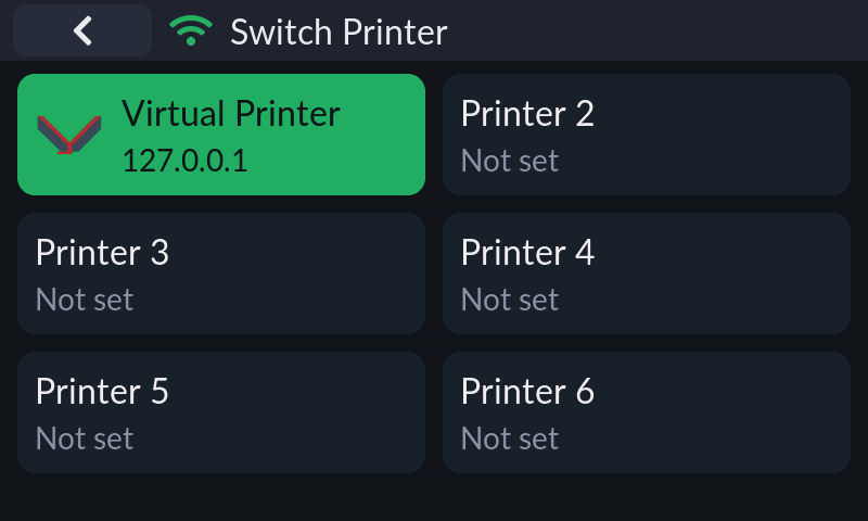 Printer switcher — 6 slots