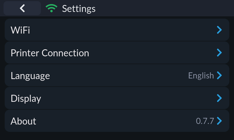 Settings