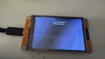 Touch calibration demo